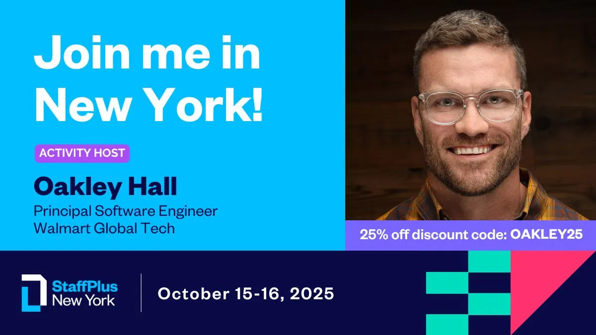 Oakley Hall co-hosting a session at LeadDev New York 2025
